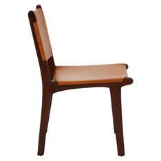 Antique Brown and Teak Dining Chair Image
