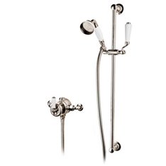 Barber Wilsons Thermostatic mixer valve, hand shower and sliding bar Image