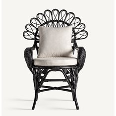 Black Peacock Outdoor Armchair  Image