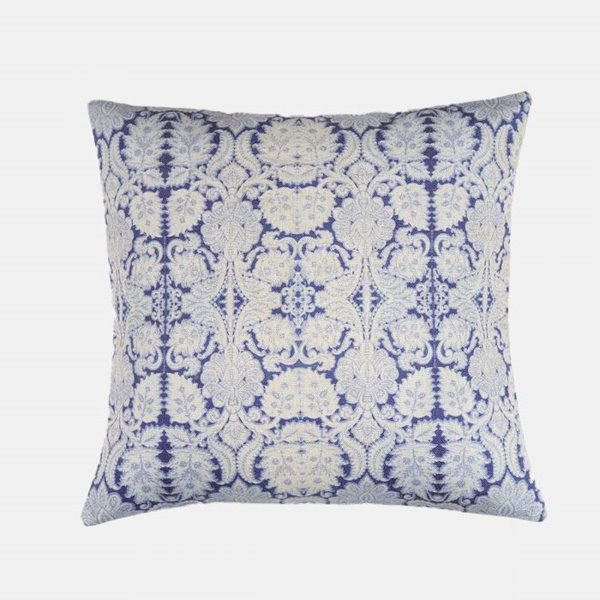 Blue and white Floral Cushion