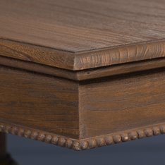 Cedar Wood Pedestal Console Table Image
