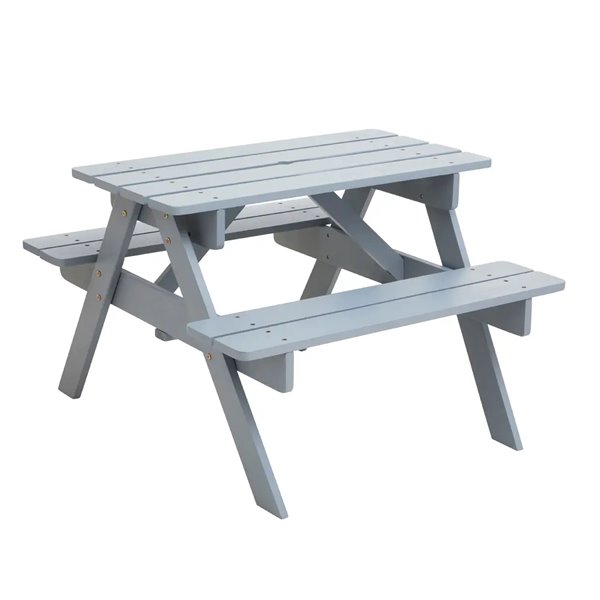 Childrens Picnic Table (Grey)