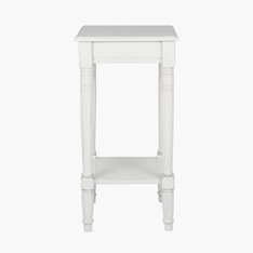 Classic Aged White Side Table Image