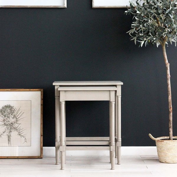 Classic soft Grey Nest of Side Tables
