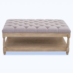 Grey and Oak Button Coffee Table Image