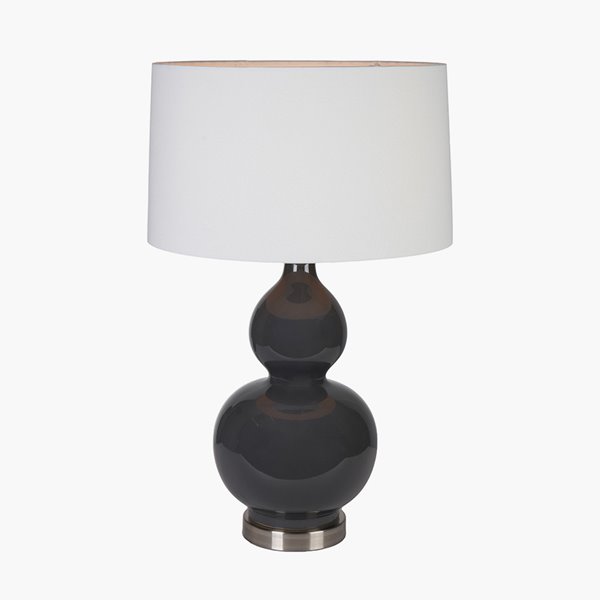 Grey Ceramic Table Lamp 