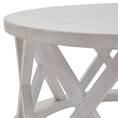 Hamptons Round White Coffee Table Image