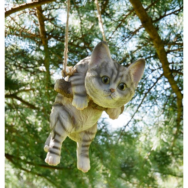 Hanging Tabby Kitten Ornament