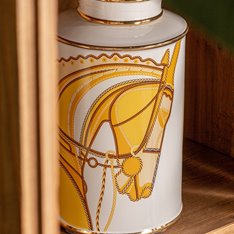 Mustard Horse Ginger Jar Image