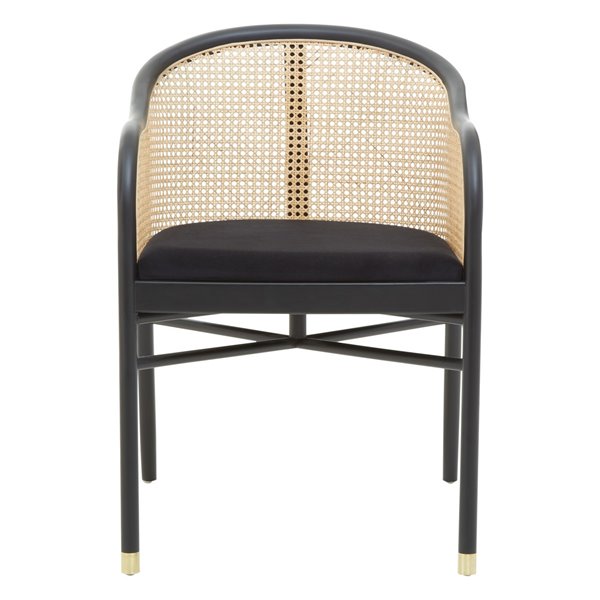 Holmbury Curved Cane and Black Dining Chair