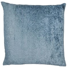 Large Blue Velvet Dot Cushion Image