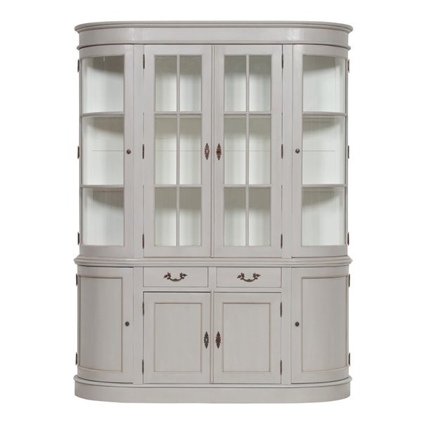 Large Grey Dresser Display Cabinet