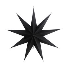 Large Star Decoration in Black Image