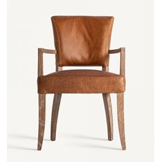 Leather Club Carver Dining Chair  Image