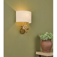 Leopard Single Gold Wall Light Image