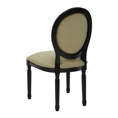 Moss Green Linen Dining Chair Image