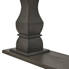 Lyon Grey Twin Pedestal Console Table Image