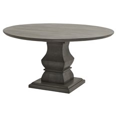 Lyon Round Grey Pedestal Dining Table Image