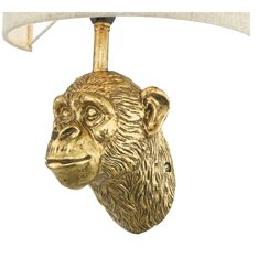 Monkey Single Gold Wall Light Image