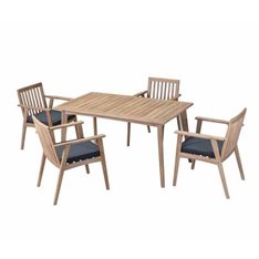 Montauk Grey Dining Set with 4 Chairs  Image