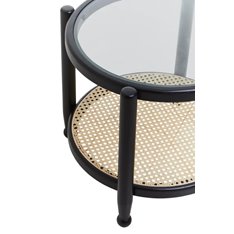 Raffles Black and Glass Side Table Image