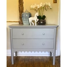 Scalloped Edge Chest of Drawers  Image