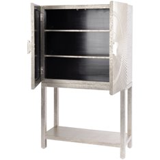 Silver hand embossed bar cabinet Image