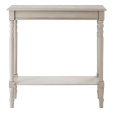 Small Vintage Taupe Grey Console with Shelf  Image