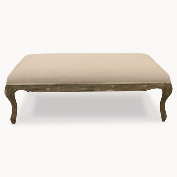 St Just Taupe Padded Coffee Table/Footstool