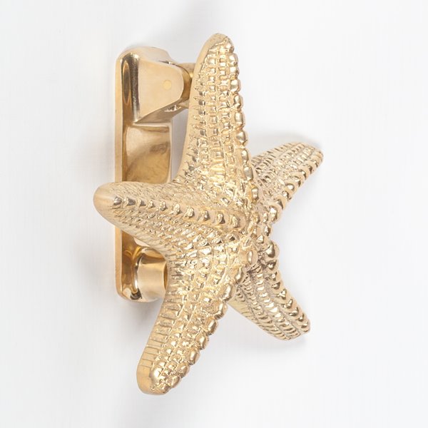 Starfish Brass Door Knocker
