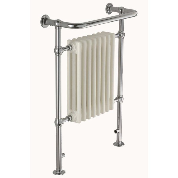 Water Filled Towel Rail with central radiator Brass