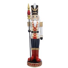 White and Red Nutcracker Soldier Image