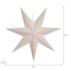 Medium White Star Decoration 45cm Image