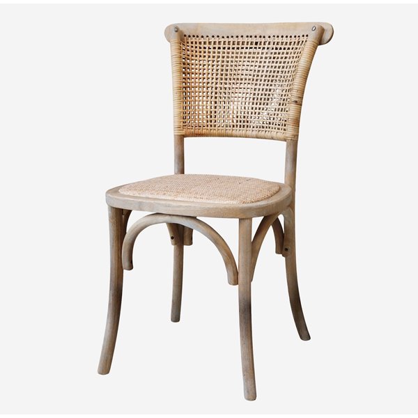 Wicker Back Dining Chair