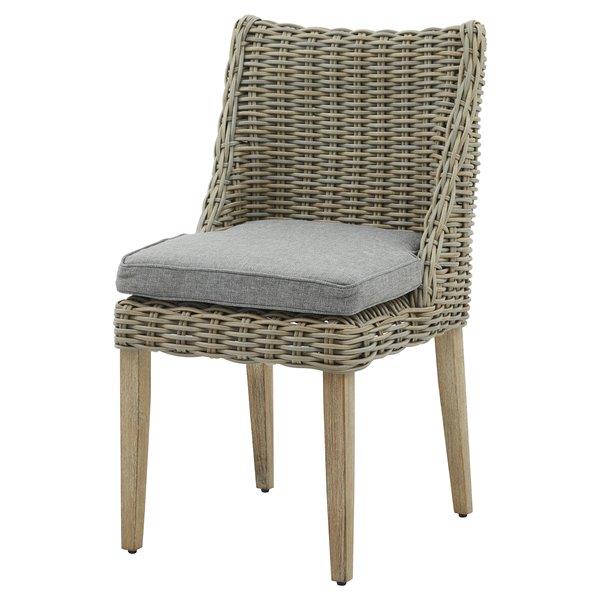 Woven Rattan Outdoor Dining Chair
