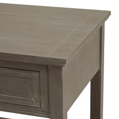 1 Drawer Washed Taupe Bedside Table Image