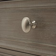 1 Drawer Washed Taupe Bedside Table Image