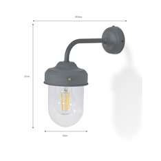 Abinger Outdoor Barn Light Charcoal Grey Image