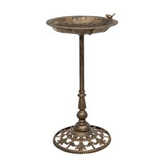Aged Bronze metal Bird bath  Image