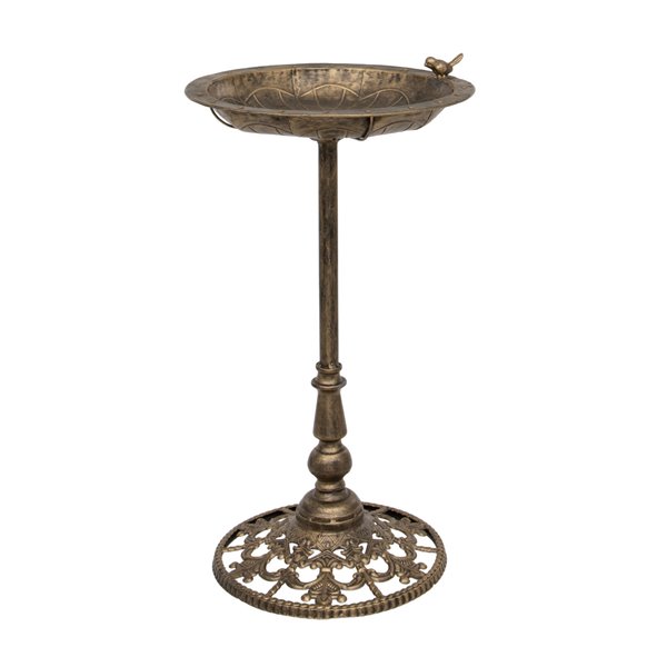 Aged Bronze colour metal Bird bath 