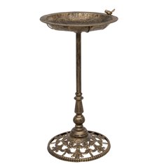 Aged Bronze colour metal Bird bath  Image
