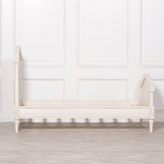 Aged Ivory Mahogany Single Bed Image