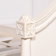 Aged Ivory Mahogany Single Bed Image