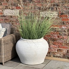 Aged Lyme White Planters - Set of 2 Image