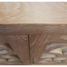 Aged Oak and Mirrored Sideboard Image