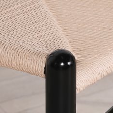 Albany Black Wishbone Dining Chair Image