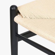 Albany Black Wishbone Dining Chair Image