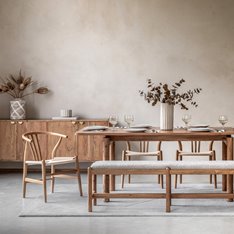 Albany Elm Wishbone Dining Chair   Image