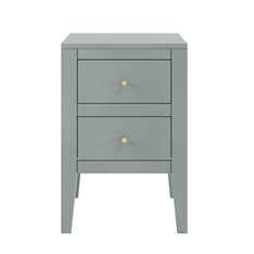 Albany Two Drawer Grey Bedside Table Image