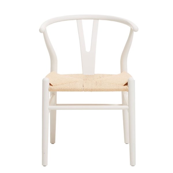Albany White Wishbone Dining Chair